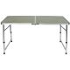 12. FOLDABLE CAMPING TABLE 120X60X70/62/55CM GREEN