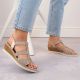 22. Comfortable wedge sandals Remonte W RKR667, pink gold