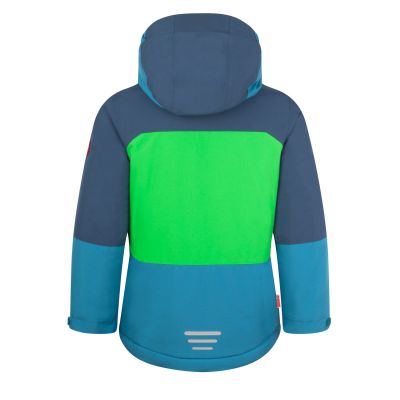 2. Trollkids Kids Hardanger Jacket waterproof insulated blue/green (675-356)