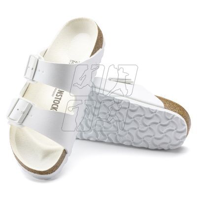 8. Birkenstock Arizona Birko-Flor Regular Women's/Men's Flip-Flops for Wide Feet for Summer White (1019061)