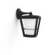 3. HUE Econic Black LED Wall Sconce 15W 2000-6500K 1150LM RGB WCA IP44 Aluminum/Glass