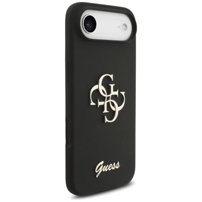 4. Guess Silicone Big 4G Script case for iPhone Air - black