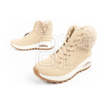 8. Skechers Uno Rugged Women's Insulated Winter Boots Brown