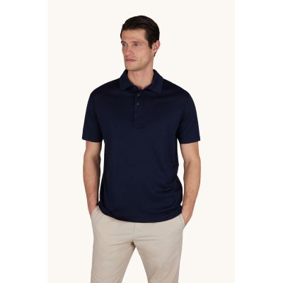 Paul&Shark Men's Cotton and Lyocell Polo Shirt Navy Blue (25411283-13)