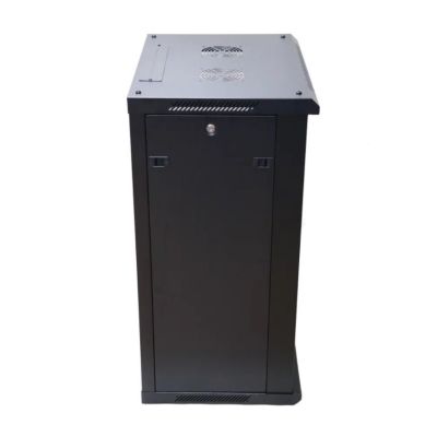 3. Extralink - 19" 18U 600mm hanging cabinet, glass front, black
