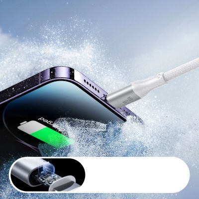 6. Joyroom S-A28 Flash Series 3A USB-A - Lightning cable 2m - white