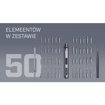 8. Extralink POWERLINK ELECTRIC SCREWDRIVER 50 IN 1 SET SCREWDRIVER ELECTRIC 50 IN 1
