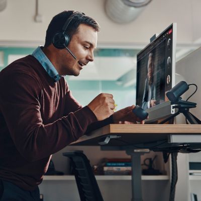 296. POLY Voyager Focus 2 Microsoft Teams Certified USB-CC Headset + USB-C/A Adapter + Charging Cradle