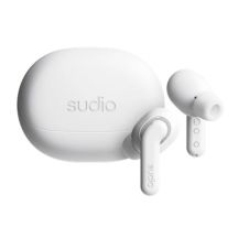 Sudio Earbuds | E4 Pro | Bluetooth | In-ear | Microphone | Cloud White | Noise canceling | Noise reduction | Wireless