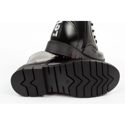 9. Levi's girls' Pasadene SE ankle boots, black, with zipper