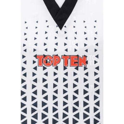 5. TOP TEN GRAPHIC kickboxing suit, black and white, XS (150 cm)