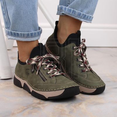 11. Comfortable Rieker W RKR610 green shoes