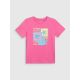 5. Girls' regular printed T-shirt 4F 4FJRSS26TTSHF4418-54S