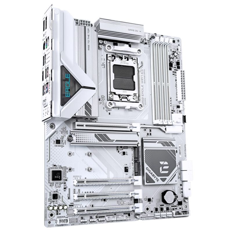 8. GIGABYTE B850 EAGLE WIFI7 ICE AMD B850 AM5 ATX Socket
