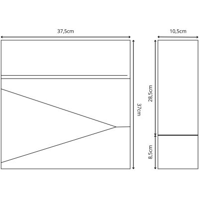 6. MAILBOX 37X37X10.5CM 1067551 SASKA GARDEN