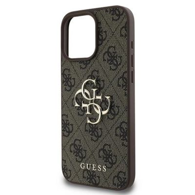 6. Guess 4G Big Logo Case for iPhone 16 Pro - Brown
