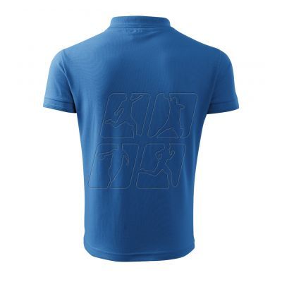 3. Malfini Pique Polo M MLI-20314 polo shirt (azure) 