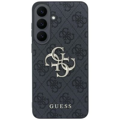 3. Guess Embossed 4G Ring Classic Logo MagSafe Case for Samsung Galaxy S26 FE - Black