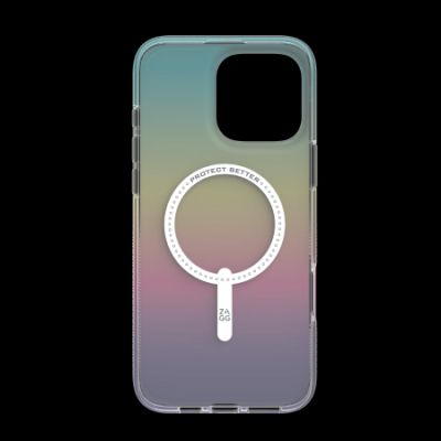 2. ZAGG Milan Snap Case with MagSafe for iPhone 16 Pro Max - Iridescent