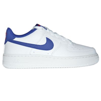 Nike Air Force 1 White/Deep royal blue women's shoes - CT3839-101