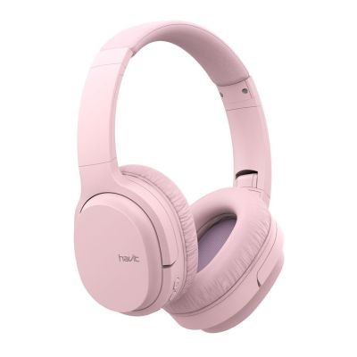 2. Havit I62 Wireless On-Ear Headphones (Pink)