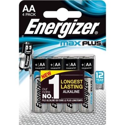 ENERGIZER MAX PLUS BATTERY AA LR6, 4 ECO