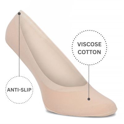 3. Women's beige ankle socks Filippo SD-IN01