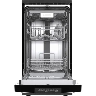 4. Freestanding dishwasher MPM-45-ZMF-02 black, 45cm, automatic opening, Aqua Stop
