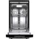 4. Freestanding dishwasher MPM-45-ZMF-02 black, 45cm, automatic opening, Aqua Stop