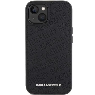 3. Karl Lagerfeld Quilted K Pattern case for iPhone 15 Plus / 14 Plus - black
