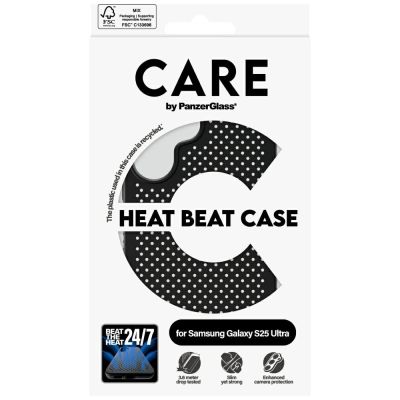 4. CARE by PanzerGlass Feature Heat Beat Case for Samsung Galaxy S25 Ultra - Black