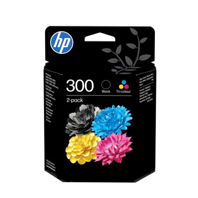 180. HP 300 Original Ink Cartridge 2-Pack: Black/Tri-Color