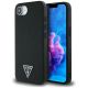 Guess Grained Triangle MagSafe case for iPhone 16e - black
