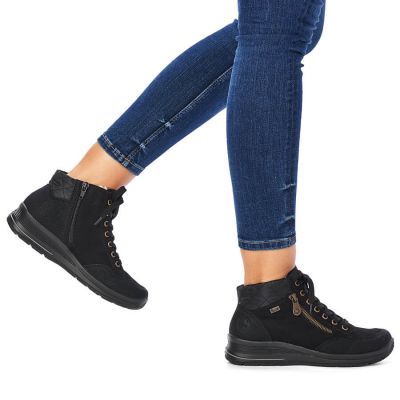 14. Rieker W RKR567 Waterproof Insulated Leather Ankle Boots