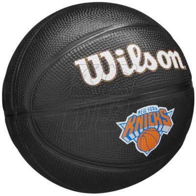 3. Wilson Team Tribute New York Knicks Mini Ball WZ4017610XB basketball