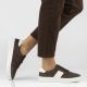 8. Women's leather sneakers on a brown platform Filippo DP7533
