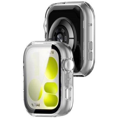 4. Tech-Protect Defense Case for Huawei Watch Fit 5 - Transparent