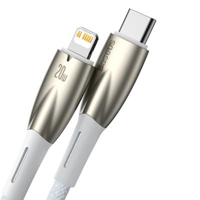 2. Baseus CADH000002 Lightning - USB-C PD cable 20W 480Mb/s 1m - white
