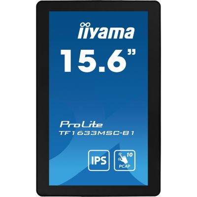 3. iiyama ProLite TF1633MSC-B1 computer monitor 39.6 cm (15.6") 1920 x 1080 px Full HD Touchscreen Black
