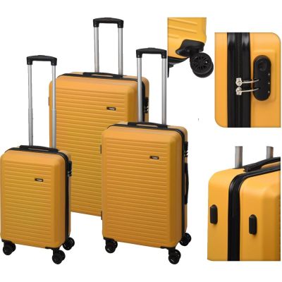 14. SET OF 3 SUITCASE 20/24/28 INCHES PROWORLD HONEY