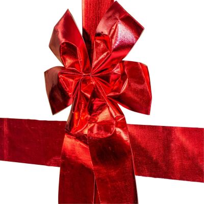 12. DOOR BOW 33x42CM RED RIBBON