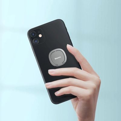 6. Baseus ultrathin self-adhesive ring holder phone stand silver (SUYB-0S)