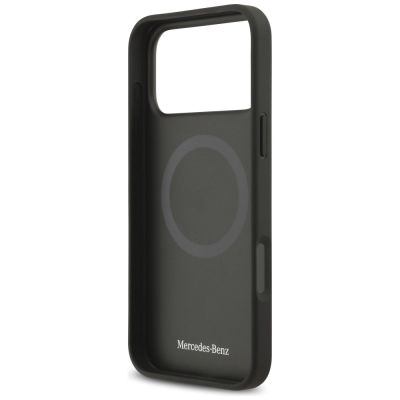 7. Mercedes Leather The Move MagSafe Case for iPhone 17 Pro Max - Beige