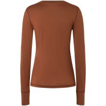 Women’s long-sleeve thermal shirt SUPER.NATURAL W Tundra 175 LS, brown
