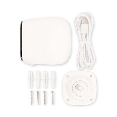 8. Nedis Smartlife Wifi Outdoor Camera, IP66, Motion Sensor, Night Vision, White