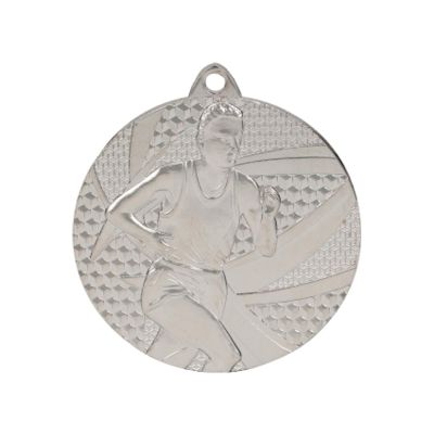 6. Silver medal - running - steel medal