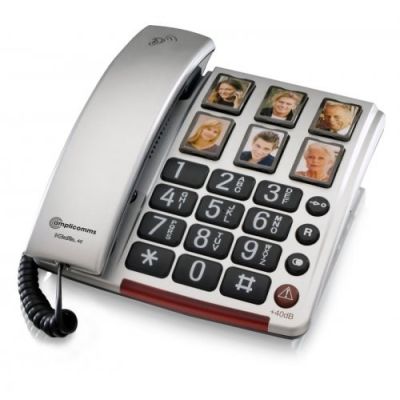 2. amplicomms BigTel 40 Plus Analog Phone Black, Gray