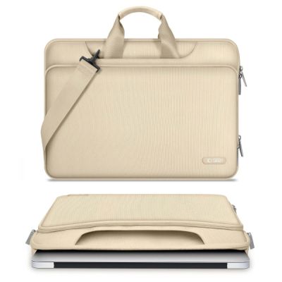 7. Tech-Protect Pocket 13-14 Laptop Bag - Beige