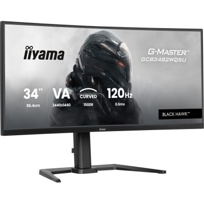 12. IIYAMA monitor 86.4 cm (34") GCB3482WQSU-B1 21:9 2xHDMi+DP+USB-C Curv