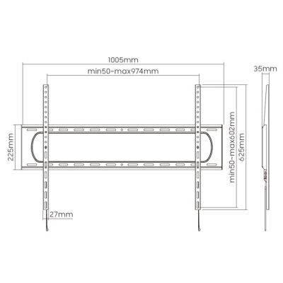 9. Equip 650338 TV Mount 3.05 m (120") Black